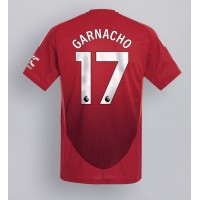 Fotballdrakt Herre Manchester United Alejandro Garnacho #17 Hjemmedrakt 2024-25 Kortermet